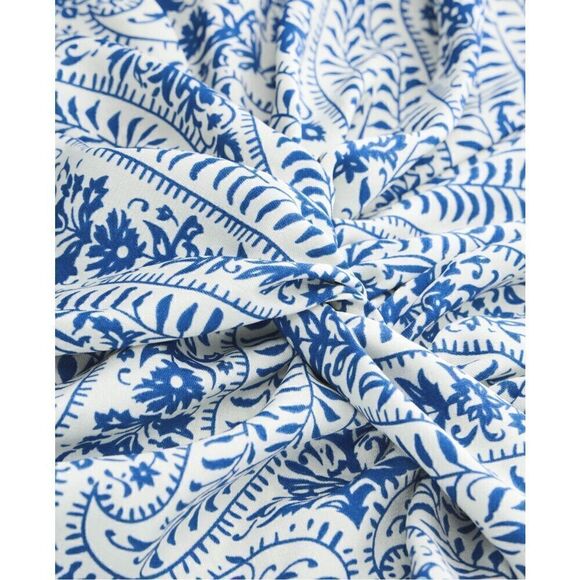 CIDER Chiffon Collar Floral Maxi Dress Sz 6 - Picture 7 of 9